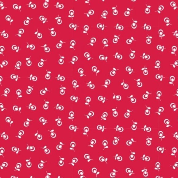 Small Buds (Red) - Cherry Lemonade Collection by In The Beginning Studio Fabrics - Picture 1 of 1